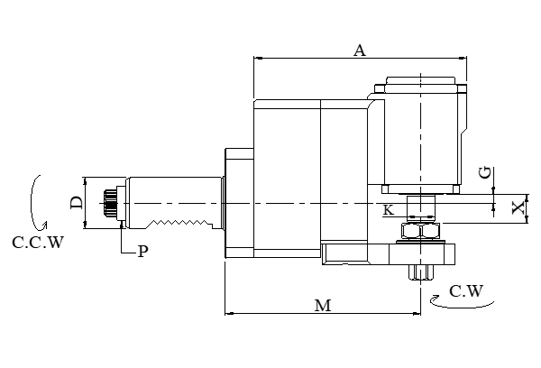 Блок приводной радиальный VDI40-16-5480 внеш. СОЖ (BL40548016C/3) Evermore