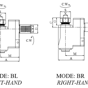 Изображение товара Блок приводной радиальный VDI50-ER25-90-MT внеш. СОЖ (TBR50MT2590) Evermore