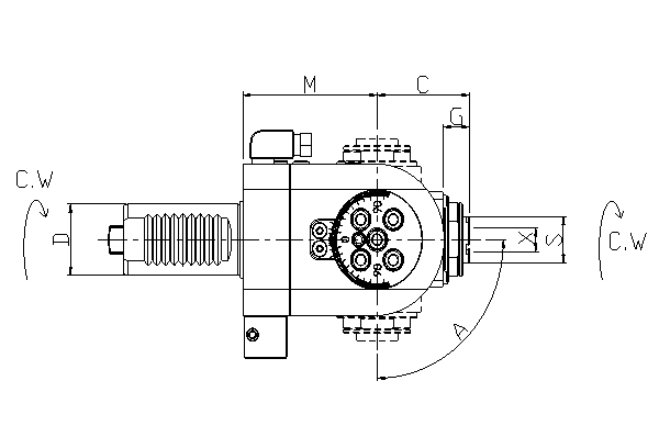 Блок приводной с изменяемым углом VDI30-ER16A-1809 внеш. СОЖ (DA30180916BAC) Evermore