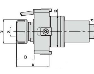 Изображение товара Блок приводной осевой BMT85-ER50-DAEWOO внеш. СОЖ (DW700-DA85-ER50-Z) Evermore