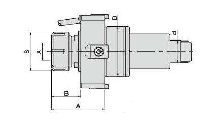Блок приводной осевой BMT75-ER40A-DAEWOO внеш. СОЖ (DW350-DA75-ER40A-Z) Evermore