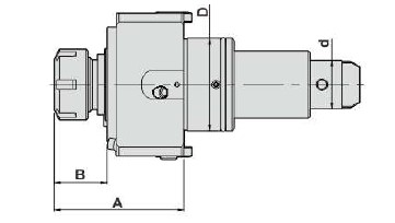 Блок приводной осевой BMT55-ER25-DAEWOO внутр. СОЖ (DW230-CW-DA55-ER25-Z) Evermore