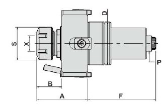 Блок приводной осевой BMT65-ER32-5480 внеш. СОЖ (DW300-5480-DA65-ER32) Evermore