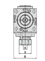Изображение товара - Блок приводной радиальный BMT55-ER25-85-1809 внеш. СОЖ (DW230-DF55-25-85) Evermore