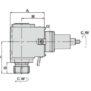 Изображение товара Блок приводной радиальный BMT75-ER40-60-1809 внеш. СОЖ (DW350-DF75-40-60) Evermore