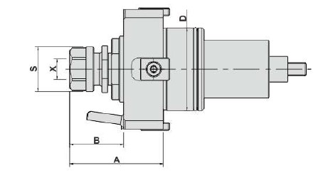 Блок приводной радиальный BMT65-22-100-1809 внеш. СОЖ (DW300-DF65-22C-100) Evermore