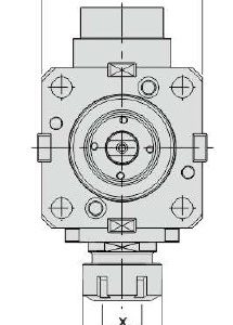 Изображение товара - Блок приводной радиальный BMT75-ER40-90-1809 внутр. СОЖ (DW350-CW-DF75-40-90) Evermore