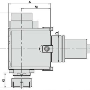 Изображение товара Блок приводной радиальный BMT75-ER40-125-1809 внутр. СОЖ (DW350-CW-DF75-40-125) Evermore