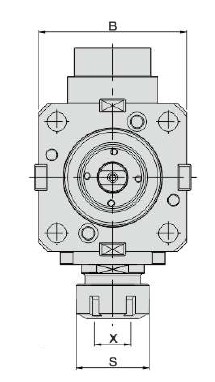 Изображение товара - Блок приводной радиальный BMT75-ER40-125-1809 внутр. СОЖ (DW350-CW-DF75-40-125) Evermore