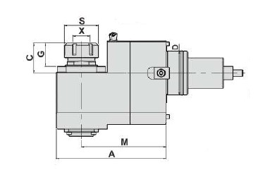 Блок приводной радиальный BMT65-ER32-125-1809 внеш. СОЖ (DW300-DB65-32-125) Evermore