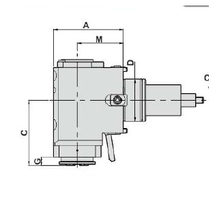 Блок приводной радиальный BMT65-ER32A-72-DAEWOO внеш. СОЖ (DW300-DF65-32A-72-TA) Evermore