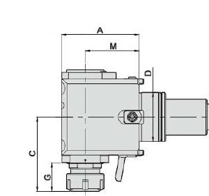 Изображение товара Блок приводной радиальный BMT75-ER40-90-DAEWOO внеш. СОЖ (DW350-DF75-40-90-Z) Evermore