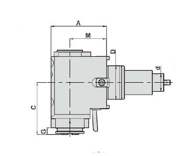 Блок приводной радиальный BMT75-ER40A-90-DAEWOO внеш. СОЖ (DW350-DF75-40A-90-Z) Evermore