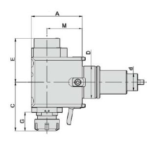 Изображение товара Блок приводной радиальный BMT85-ER50-85-DAEWOO внутр. СОЖ (DW700-CW-DF85-50-85-Z) Evermore