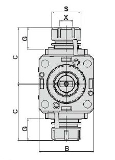 Изображение товара - Блок приводной радиальный двусторонний BMT55-ER25-70-DAEWOO внеш. СОЖ (DW230-DF55-25-70D-Z) Evermore