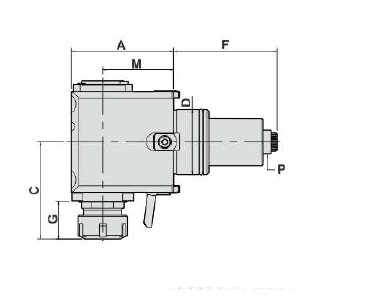 Блок приводной радиальный BMT65-ER32-100-5480 внеш. СОЖ (DW300-5480-DF65-32-100) Evermore