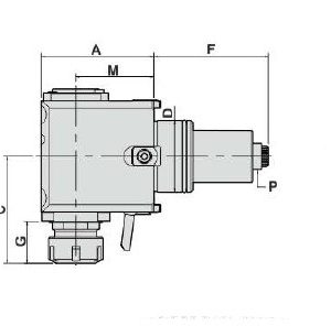 Изображение товара Блок приводной радиальный BMT65-ER32-115-5480 внеш. СОЖ (DW300-5480-DF65-32-115) Evermore