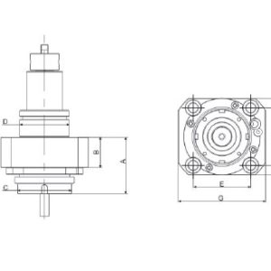 Изображение товара - Блок приводной осевой BMT75-ER40-1809 внеш. СОЖ (BMT75-0-ER40) PowerWell