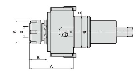 Блок приводной осевой BMT55-ER32-1809 внутр. СОЖ (DW230-CW-DA55-32) Evermore
