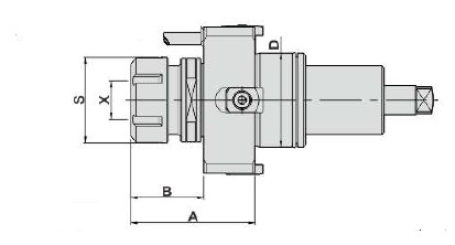 Блок приводной осевой BMT65-ER32-1809 внеш. СОЖ (DW300-DA65-32) Evermore
