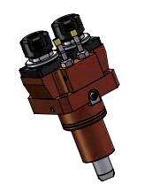 Блок приводной осевой двойной BMT45-ER16-1809 внеш. СОЖ (BMT45-0-ST-ER16) Sanmen