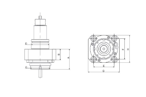 Изображение товара - Блок приводной осевой BMT55-ER25-1809 внеш. СОЖ (BMT55-0-ER25) PowerWell