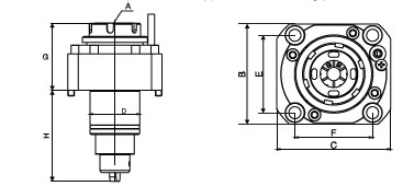 Изображение товара - Блок приводной осевой BMT40-ER20N-1809 внеш. СОЖ (BMT40-SA-ER20N) Sanmen